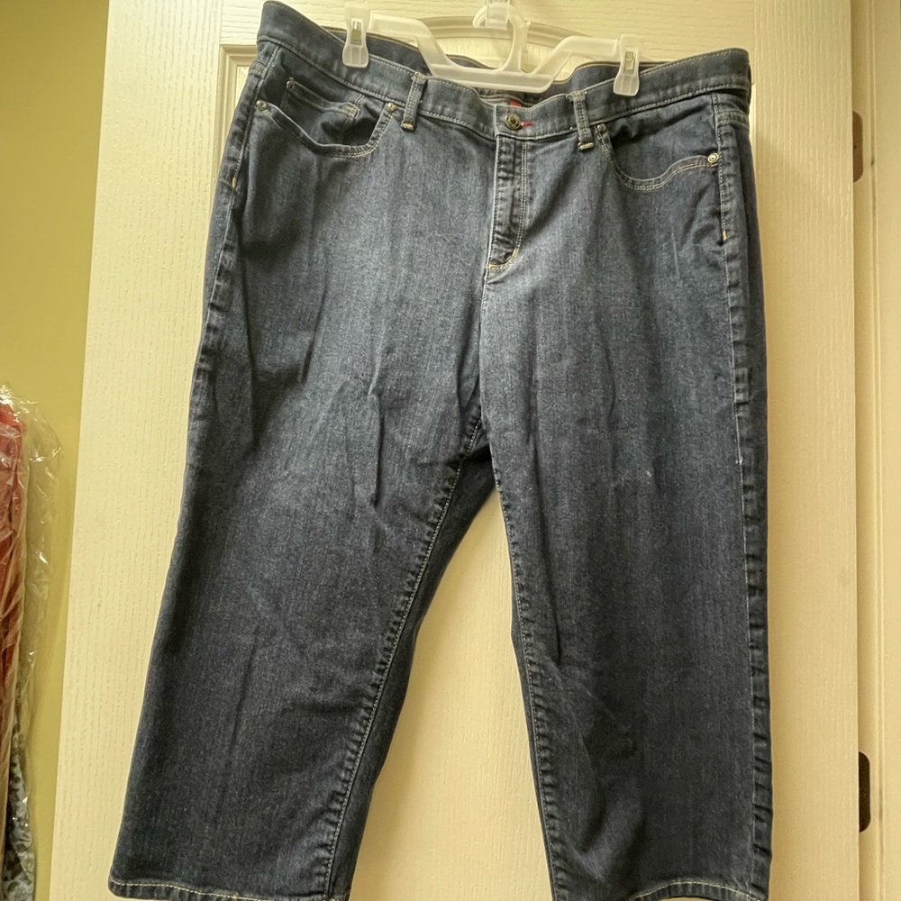 Talbots Relaxed Fit Dark Wash Jeans 20 WP